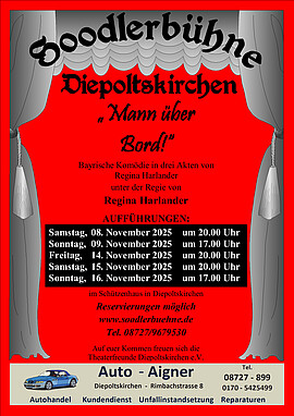 Banner Mann über Bord!