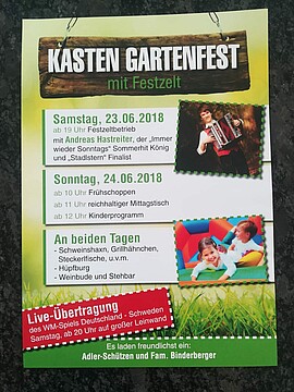 Banner Gartenfest 