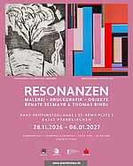 Logo RESONANZEN MALEREI - DRUCKGRAFIK - OBJEKTE