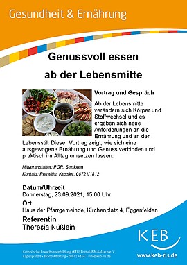 Banner Genussvoll essen ab der Lebensmitte