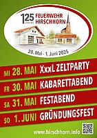 Logo Festabend zum Feuerwehrfest - 125 Jahre FFW Hirschhorn