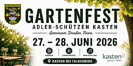 Banner Gartenfest mit Barbetrieb, Hüpfburg und vielen Schmankerln
